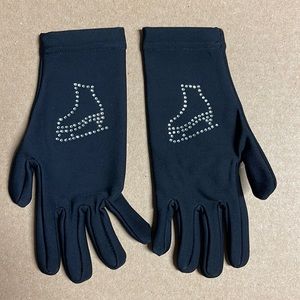 Thermal skating gloves, black, size 4-5 years